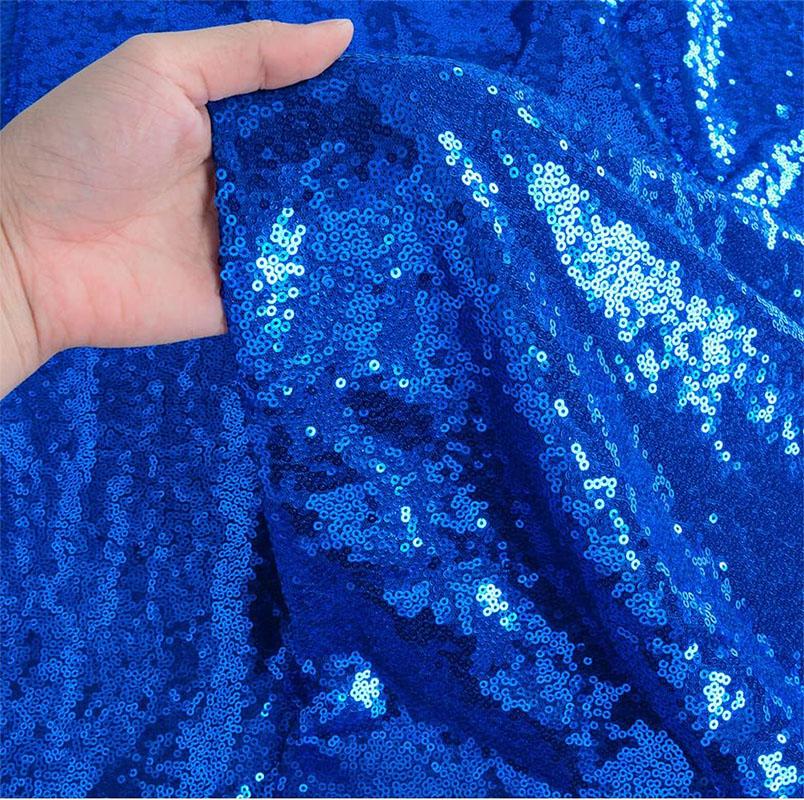 Encrypted 3mm Sequin Fabric Flashing Chip Embroidered Mesh Wedding Tablecloth Decor Dress Clothing Wedding Birthday Home Decor