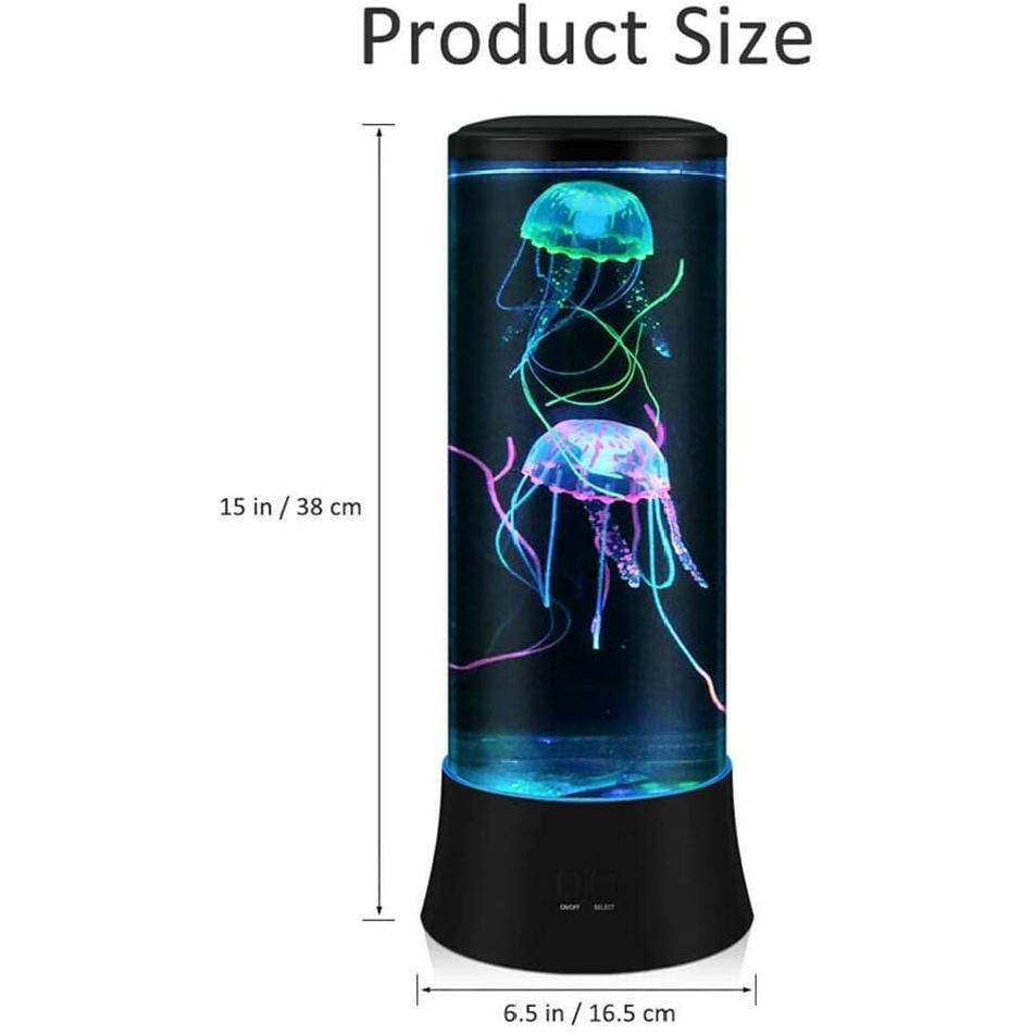 EDIER Jellyfish Lamp, LED Fantasy Jelly Fish Light, 7 Color Setting Jellyfish Tank Table Lamp Decorations for Home Office Decor Great Gifts for Kids