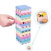 Wooden Toy Stacking Cartoon Animals Printing Kids Educational Interactive Game