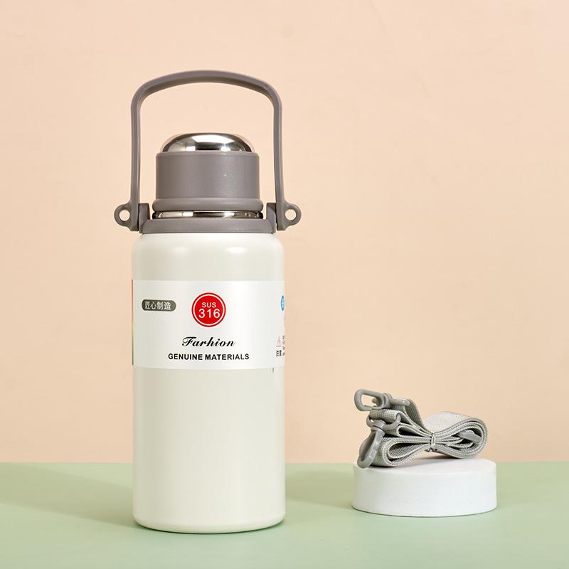 40oz Stainless Steel Double Wall Vacuum Tumbler Thermos Insulated Water Bottle for Tea Coffee - Keeps Cold And Hot Beverages Tra