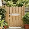 Weatherproof Entrance Sign Front Door Welcome Sign Pastoral Style Wall Decoration Rustic Wooden Housewarming Gifts for New Home Hanging Ornament