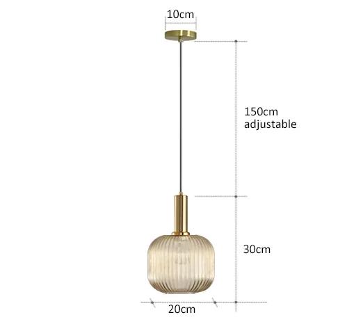 Nordic Restaurant Colorfull Glass Pendant Lights Creative Living Room Lamp Simple Bedside Lamp LED E27 Hanging Loft Lighting