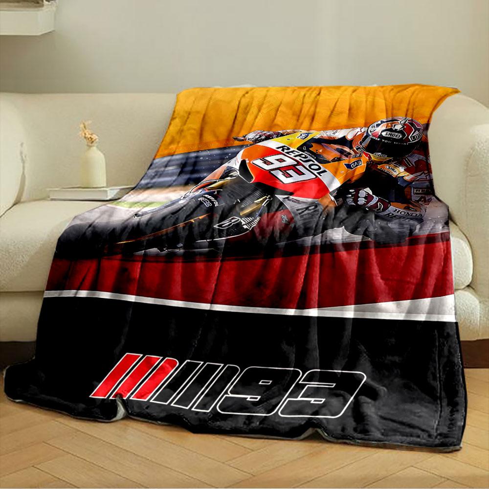 Motorcycle Racer Blanket for all seasons blanket lunch break throw gift