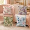 Vintage Fruit Floral Cottage Garden Pillow Case Organic Short Plush Cushion Covers Breathable Washable WrinkleResistant