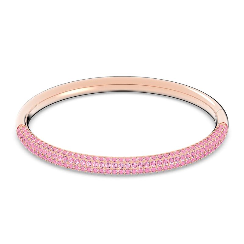 Swarovski Stone pavé crystal decoration imitation crystal rose gold plated bracelet women s pink 5642915 золотой