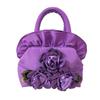 Leaf Hanfu Flower Drawstrings Bag Satin Silk Small Purse Wallet Rose Flower Handbag  Ladies/Girls
