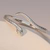 Silver Color Snake Shaped Bangle&Bracelet for Women Vintage Hip-Hop Gothic Style Open Bangle Fashion Jewelry Festive Gift