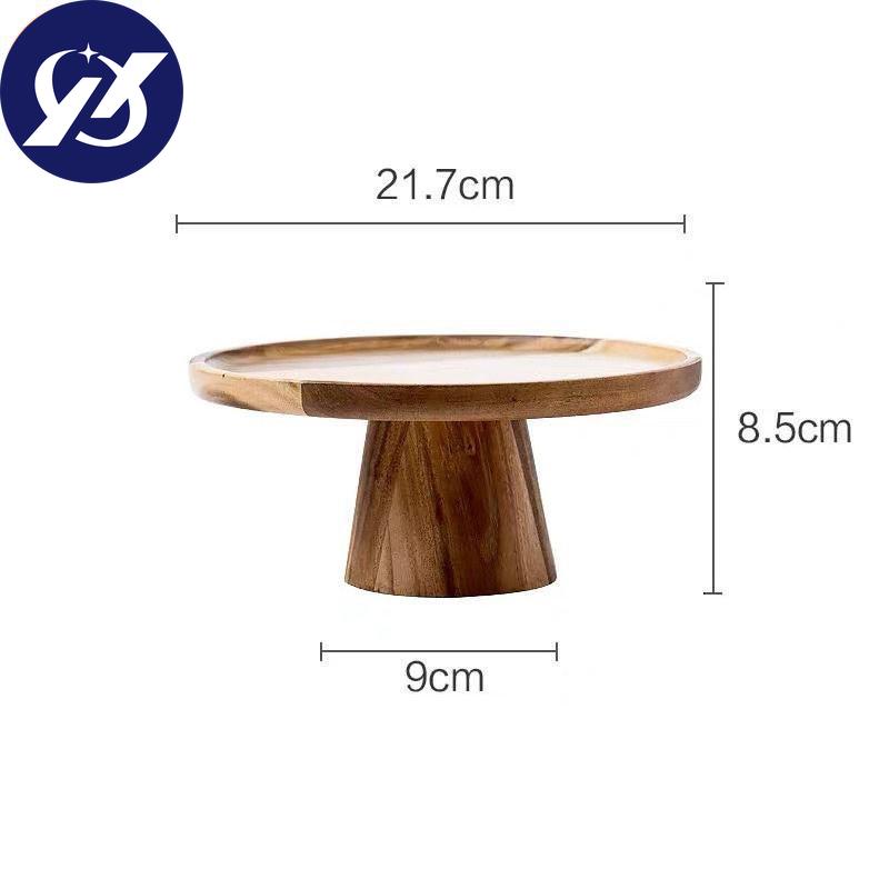 Japanese Wood Food Tray for Cake Fruit Dessert Stand Creative Wedding Party