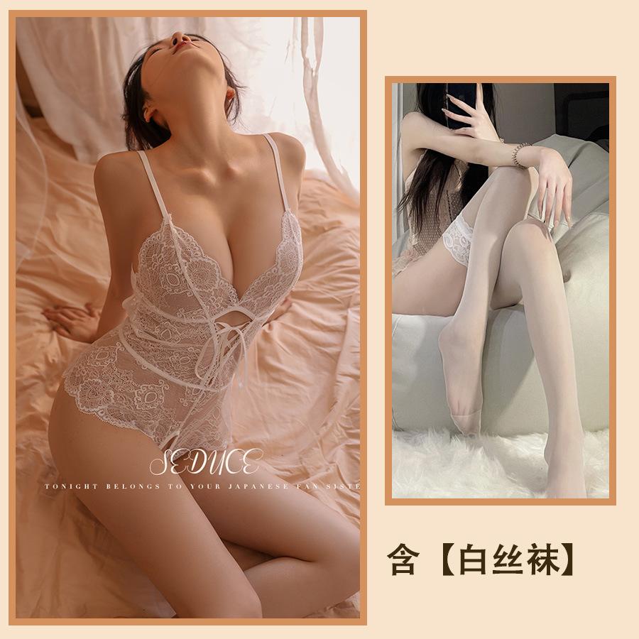 Fun Underwear Steel Tray Gathers Pajamas Passion Hollowed Out Temptation Sexy Uniform Lace Transparent Pure Want To Open File