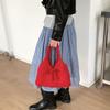 Multicolor Bow Knitted Handbag Soft Knitted Wrist Bag Creative Knit Shoulder Bag  Travel
