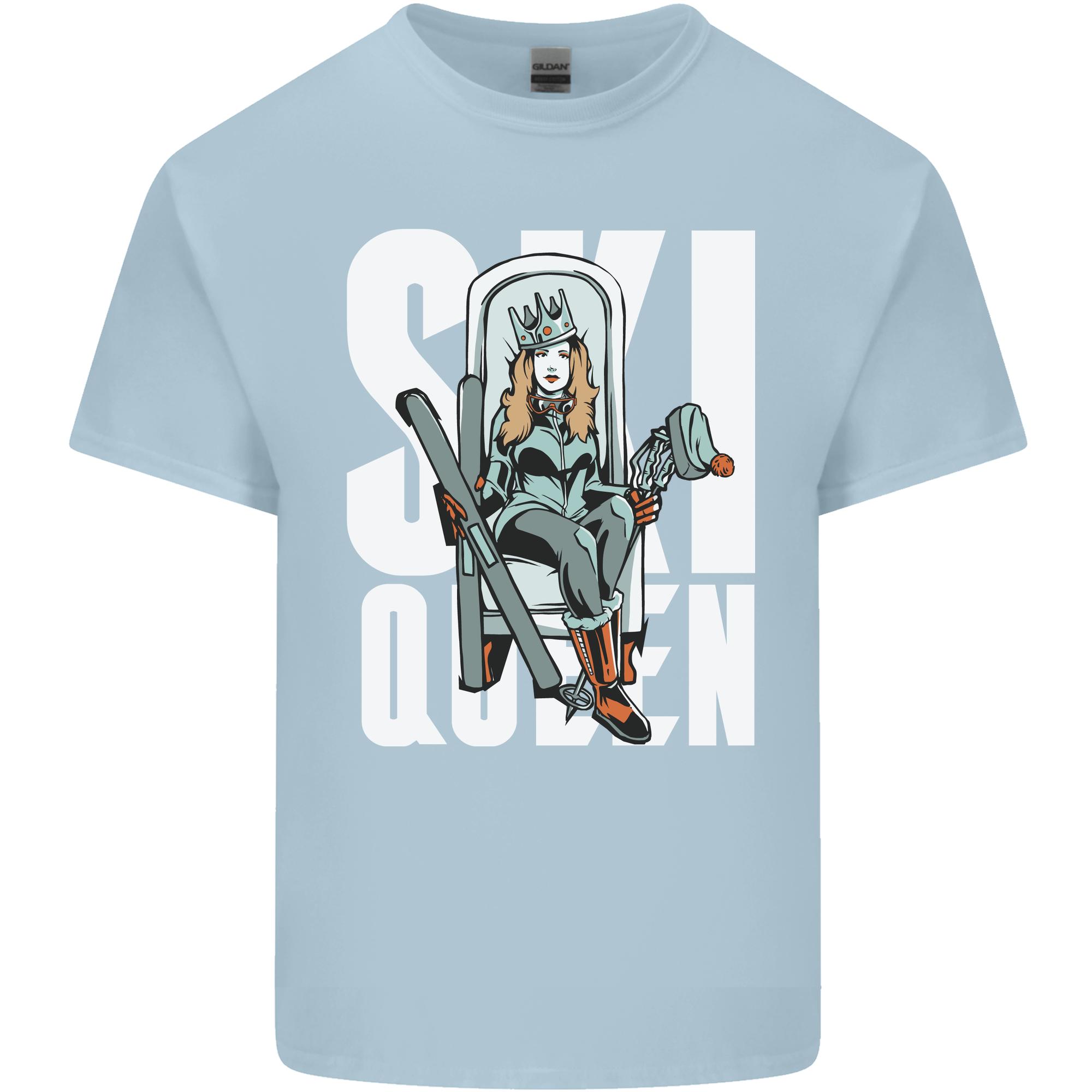 Ski Queen Funny Skiing Winter Sports Unisexs Light Cotton TShirt S