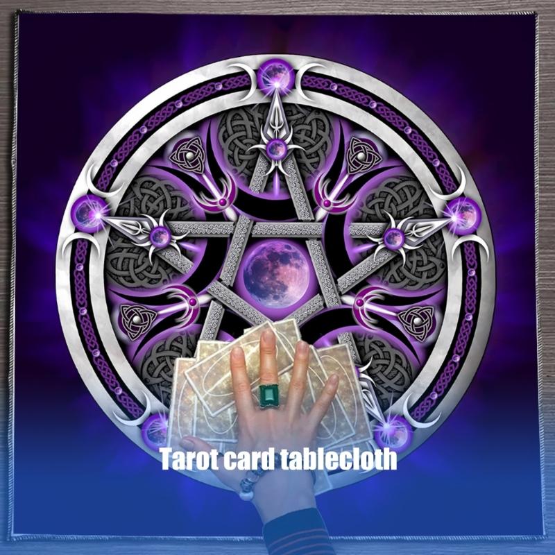 Divinations Tablecloth Star Symbol Astrology Tarots Card Tablecloth Altars Cloth Divinations Board Game Accessory