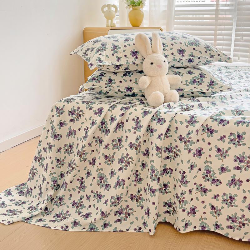 Soft Home Bed Linen Sheets Bed Flat Sheet for Double Bed Plain Solid Color Top Sheets Single/Queen/King Flat Bedsheets