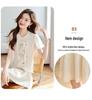 2024 Summer Women's Embroidered Chiffon Two-Piece Set: Chinese Style Shirt & Skirt