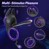 Cock ring vibrator set with 10 modes, silicone sex toys for couples and men, enhance pleasure and sexual experience
