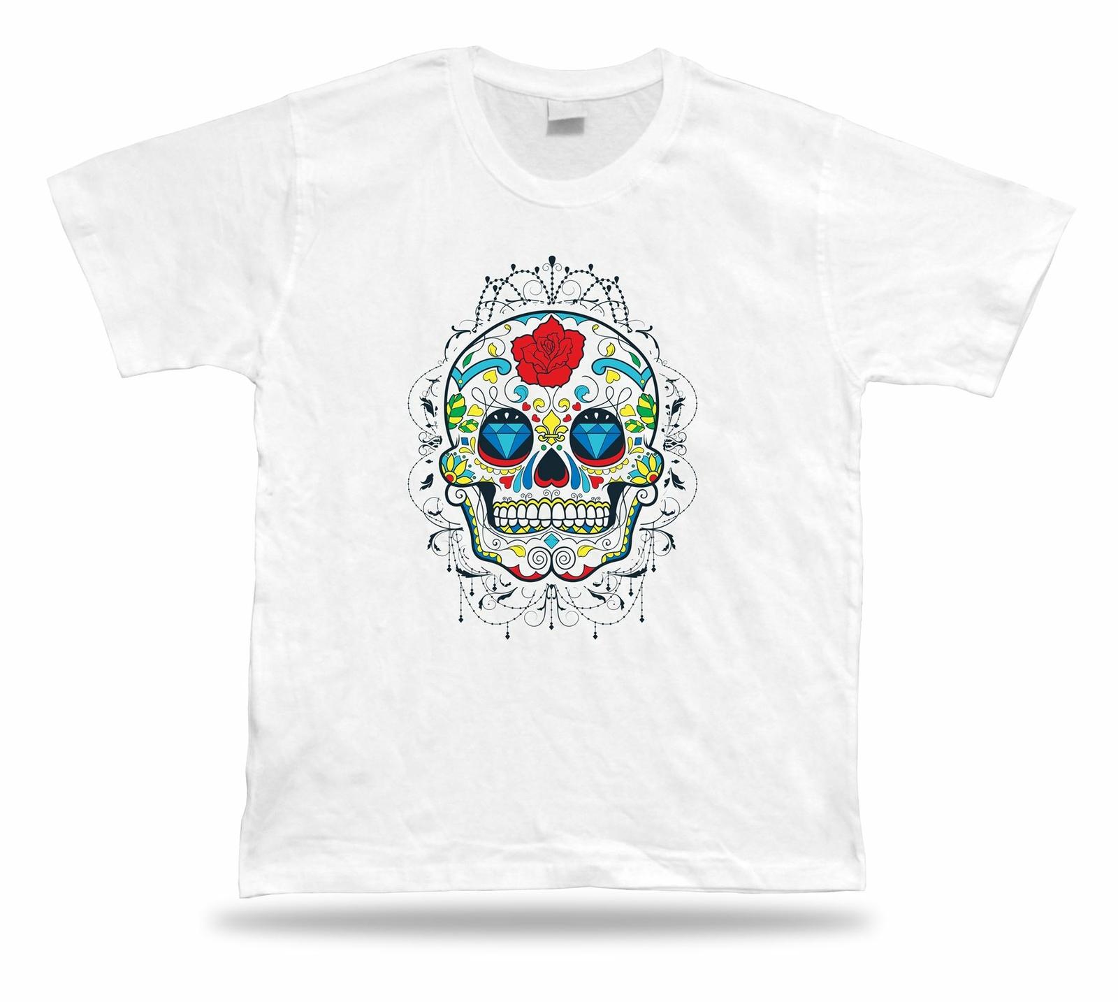 Colorful Smiling Skeleton Skull design Tshirt tee apparel birthday gift present S разноцветный