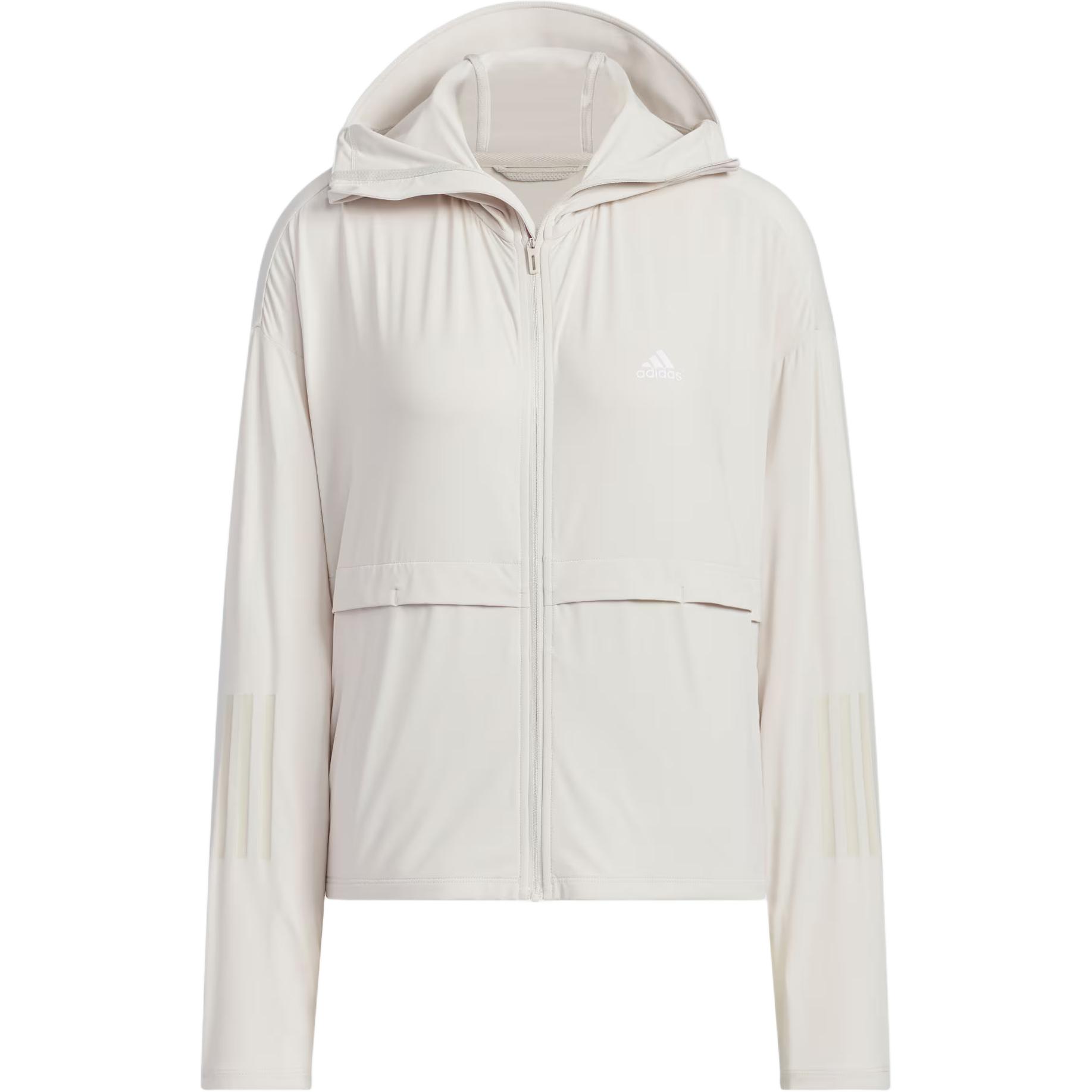 

Adidas Спортивная повседневная куртка с капюшоном, защита от солнца UPF50+, женская куртка, земляно-коричневый JI7597