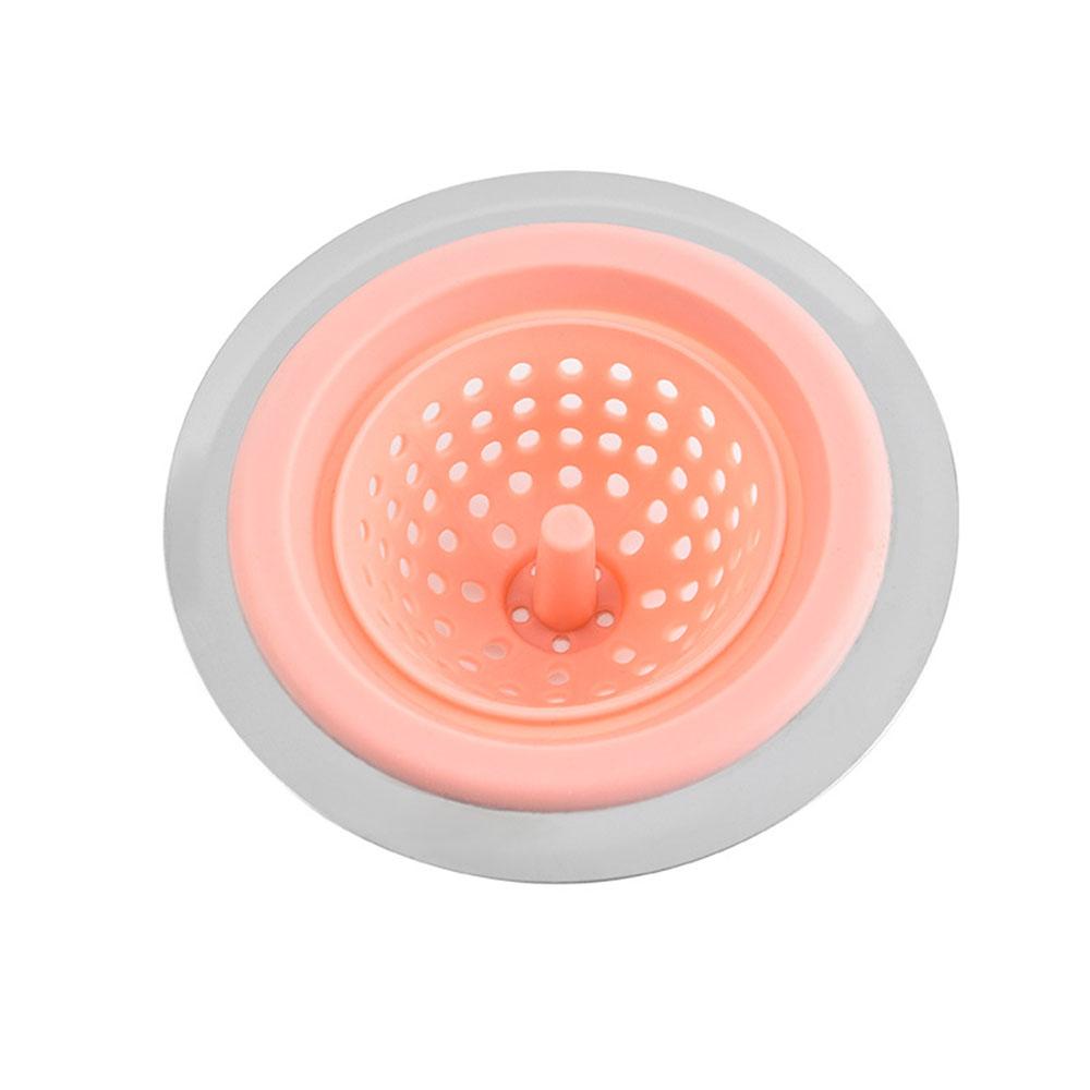 Silicone Kitchen Sink Filter Strainer Shower Floor Drain Sink Cover Sewer Hair Filter Sink Sewer Filter Plug Bathroom Accessorie