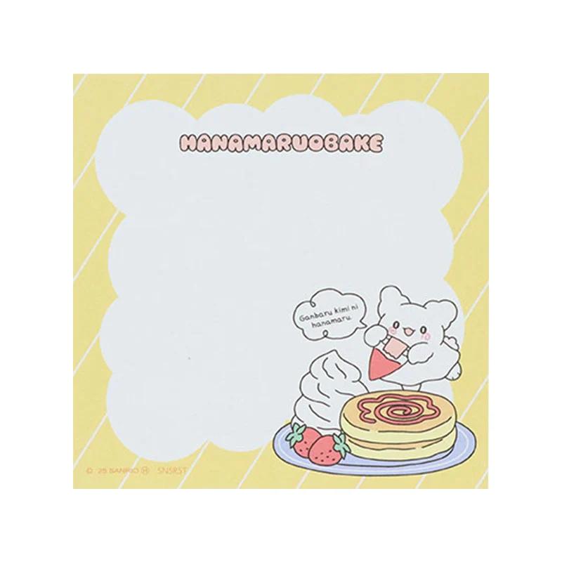 Sanrio HANAMARU OBAKE Čtvercový poznámkový blok ( Pastelové sladkosti Popová růžová ) Japonsko NOVÝ