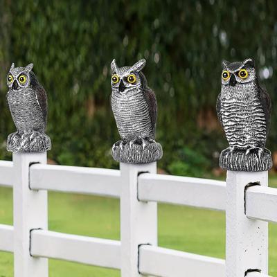 Obstgarten-Eule, Vogelscheuchen, Gartendekoration, kreative Form, realistisch aussehende Vogelabwehr, Eulenstatue, Ornament