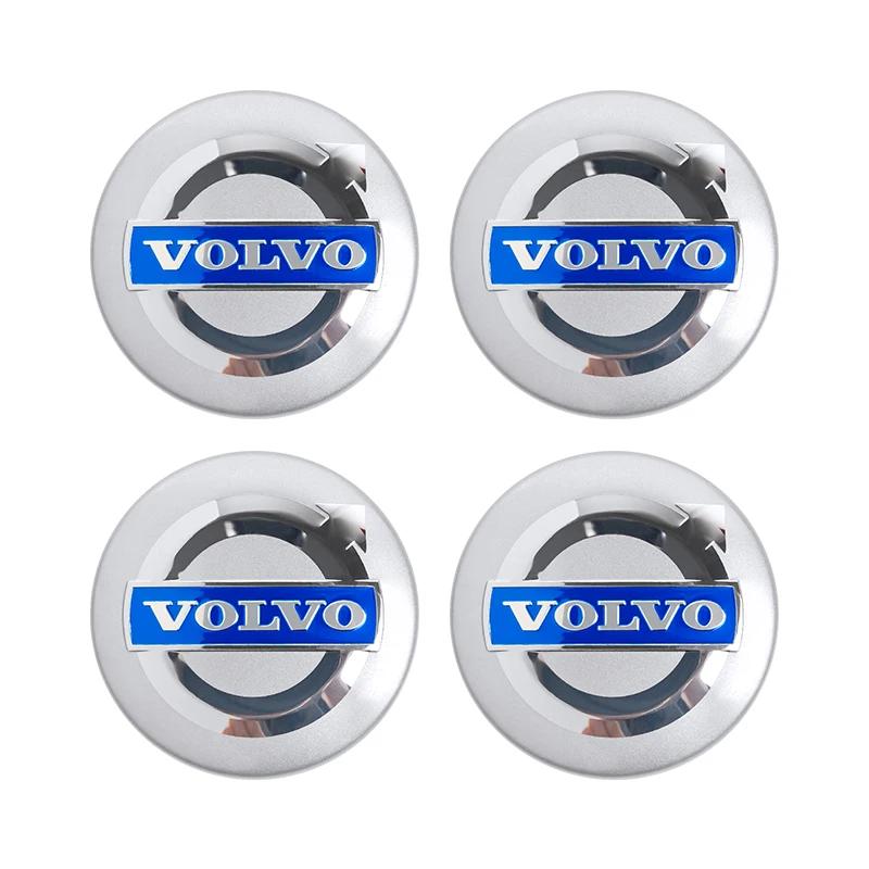 4 Stück 64mm Volvo Radnabenkappe Nabenkappe Abzeichen Emblem Aufkleber Autozubehör Für Volvo S40 S60 S80L XC60 XC90 V40 V60 V50 V90