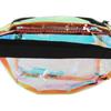 Transparent Iridescent Fanny Pack Shiny Waist Belt Bag with Zipper Waterproof PVC for Travel Party Running Hiking