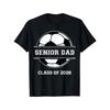Men's T-Shirt - Short Sleeve Casual Round Neck with Soccer & Senior Dad Print - Summer Short-sleeved