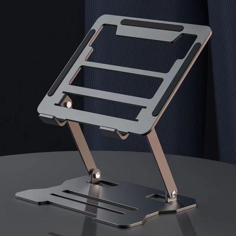 Portable Foldable Alloy Stand for Laptops, Notebooks, and Tablets - Durable Multifunctional Heat Dissipation