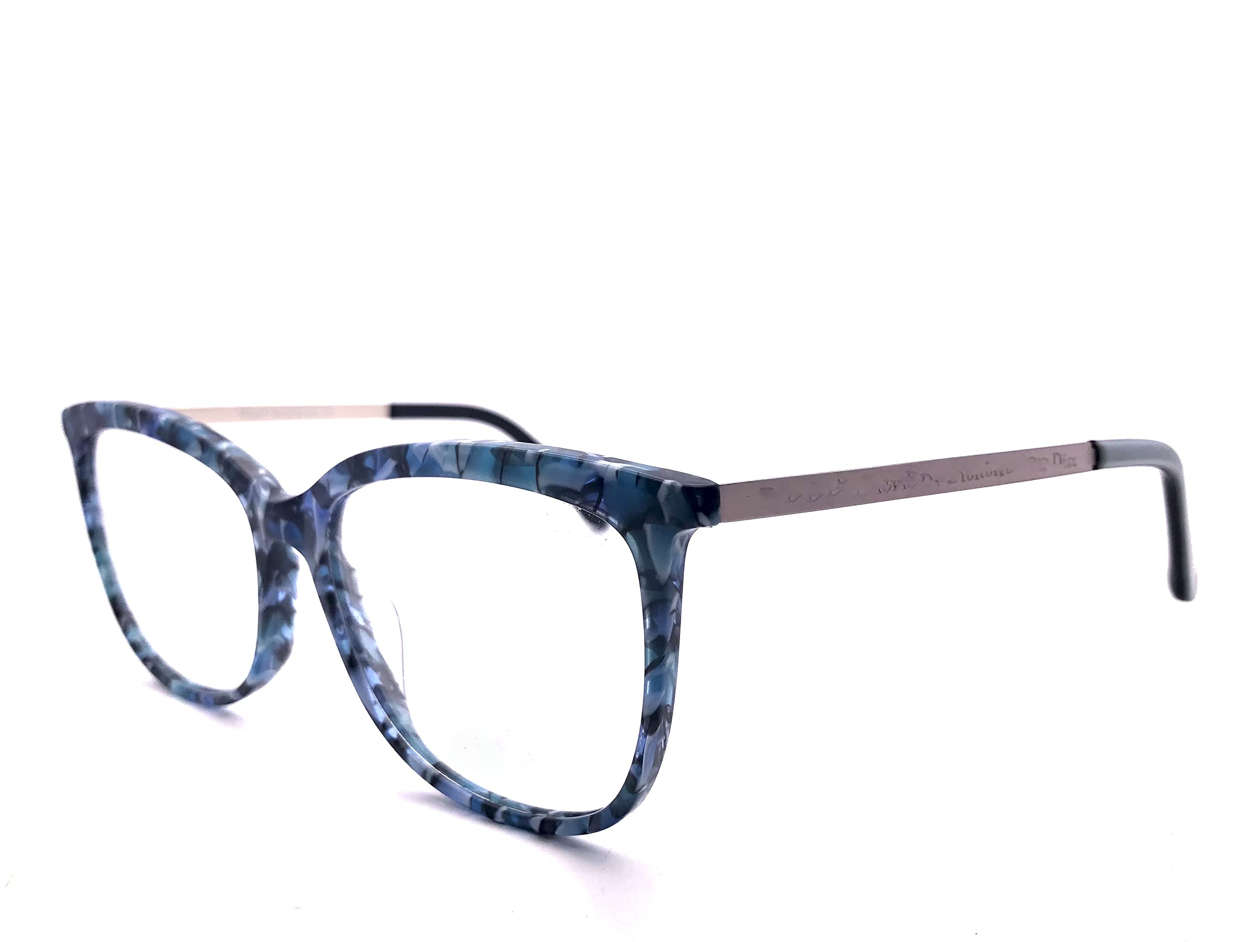 

RSINC Unisex Fullrim Lightweight Frame/Eyeglass/Spectacle/Leather Stich Optical for Men and Women, (Blue) LADIES-1 M1