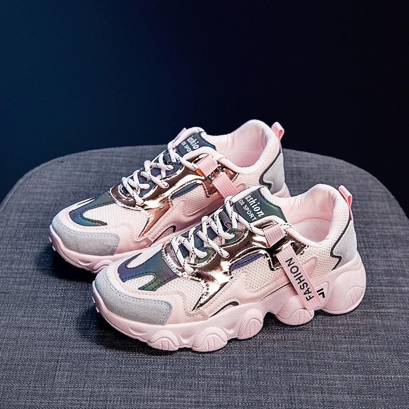 [Customization] Dad Shoes Spring and Autumn 2025 New Women's Shoes Explosive Breathable Versatile Casual Thick-soled Little White Sneakers