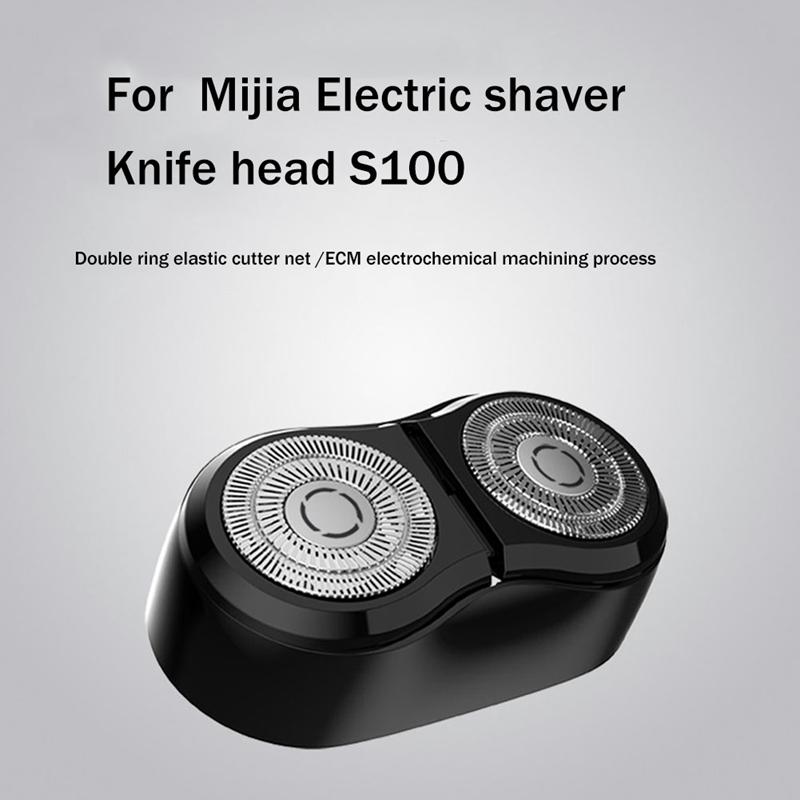 ABBR S100 Electric Razor Replacement Cutter Head for Xiaomi Mijia S100 Electric Razor Cutter Head Double Cutter Head