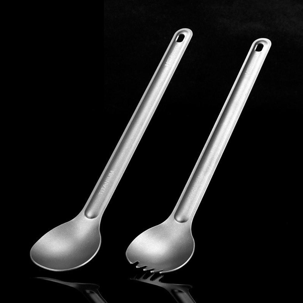 Stainless Steel Spork Camping Spork Outdoor Tableware Long-handled Spork