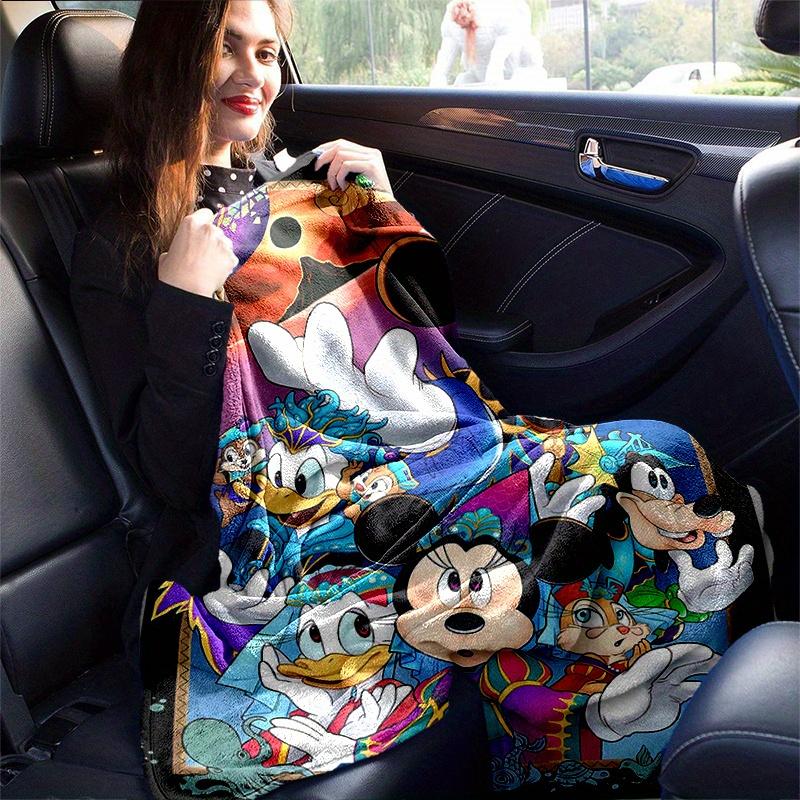 1pc, Mickey and Minnie (6) Home Decor Blanket: A Cozy Flannel Throw for Bedroom, Living Room, Travel, Camping, Car, Beach, Office Naps, Perfect Gift f