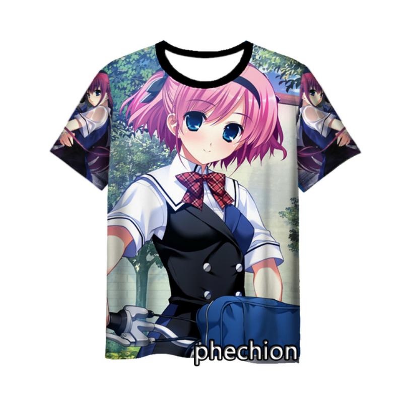 Phechion New Fashion Men/Women The Eden of Grisaia 3D Printed Short Sleeve Casual T Shirt Sporting Hip Hop Summer Tops L253
