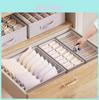Japanese Style Underwear Drawer Organizer With Foldable Compartments For Bedroom Storage