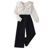Girls' Fashion Set - Spring-Autumn Children's Sweet Polka Dot Long-Sleeved Shirt + Pants Set