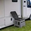 Portable Folding Toilet for Camping, Travel & Emergency Use - Odor-Resistant, Durable PP Material, Compact Design with Lid