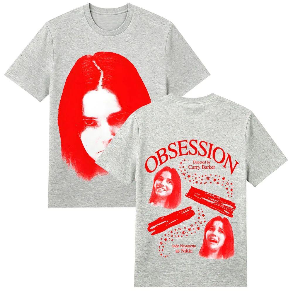 Obsession Nikki Frown T-Shirt Vintage Graphic Print T Shirt Women Aesthetic Street Style Short Sleeve Tee Unisex