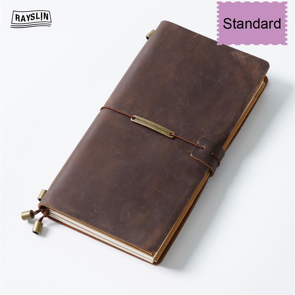 7 Farben 4 Größen Reisetagebuch Echtes Leder Cover Handgefertigtes Notizbuch DIY A5 Tagebuch Büro Schule Notizbuch Kostenlose Namensprägung