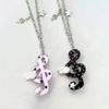 Millennium Style Musical Note Necklace Sweater Chain Angel Pendant Necklace  For Girls Women