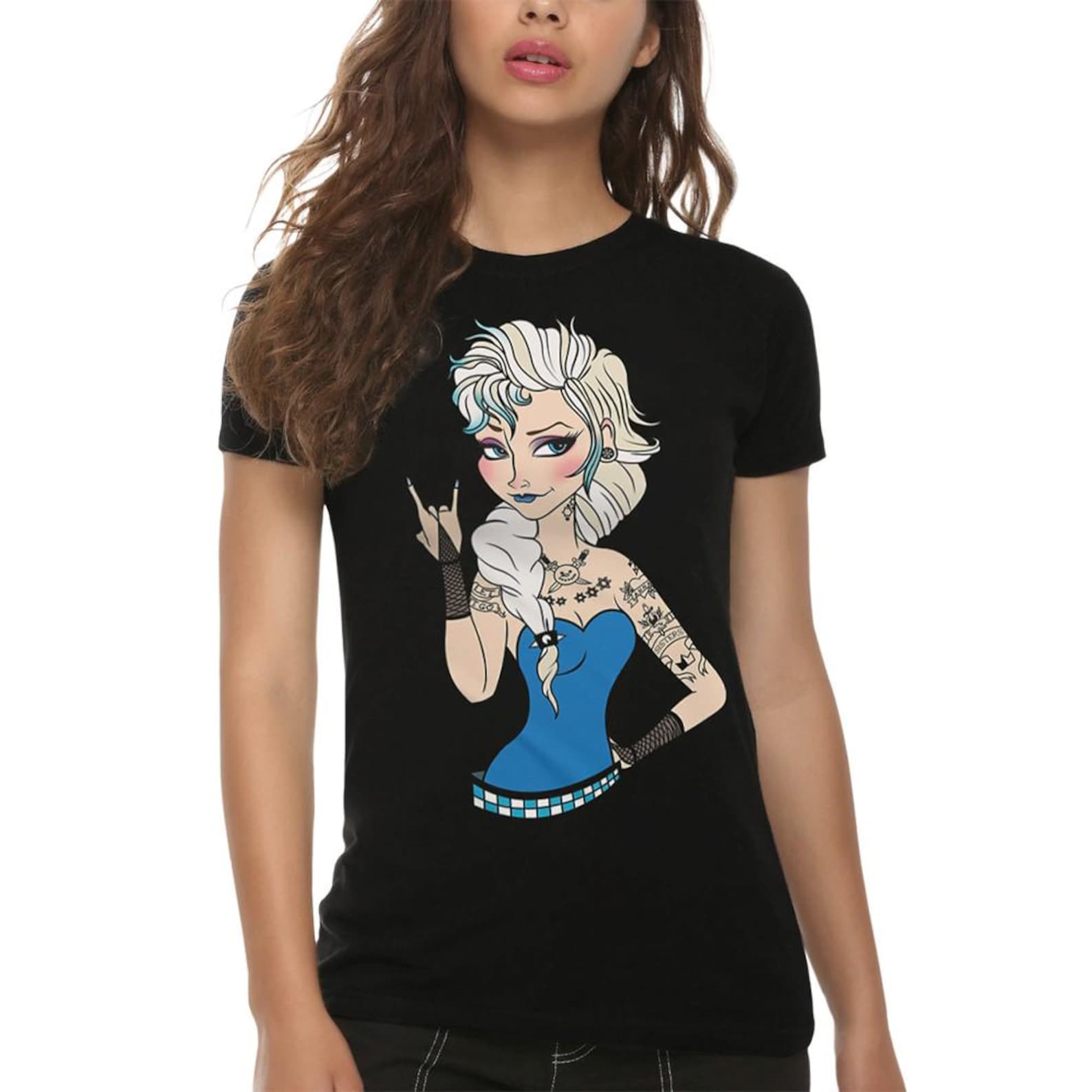 Elsa Frozen Rock T-Shirt, Men s and Women s Sizes (MUL-00881) 2XL