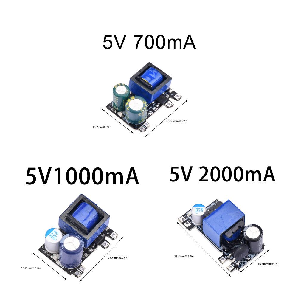 AC-DC 1V 711mA 11V 111mA 9V 111mA 1.1W Precision Buck Converter AC 111V to 1V DC Step down Transformer Power Supply Module