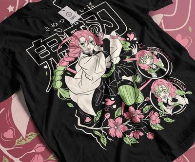 T-shirt Mitsuri Kanroji Demon Slayer Kimetsu No Yaiba Nezuk Maglietta Regalo Tutte le Taglie