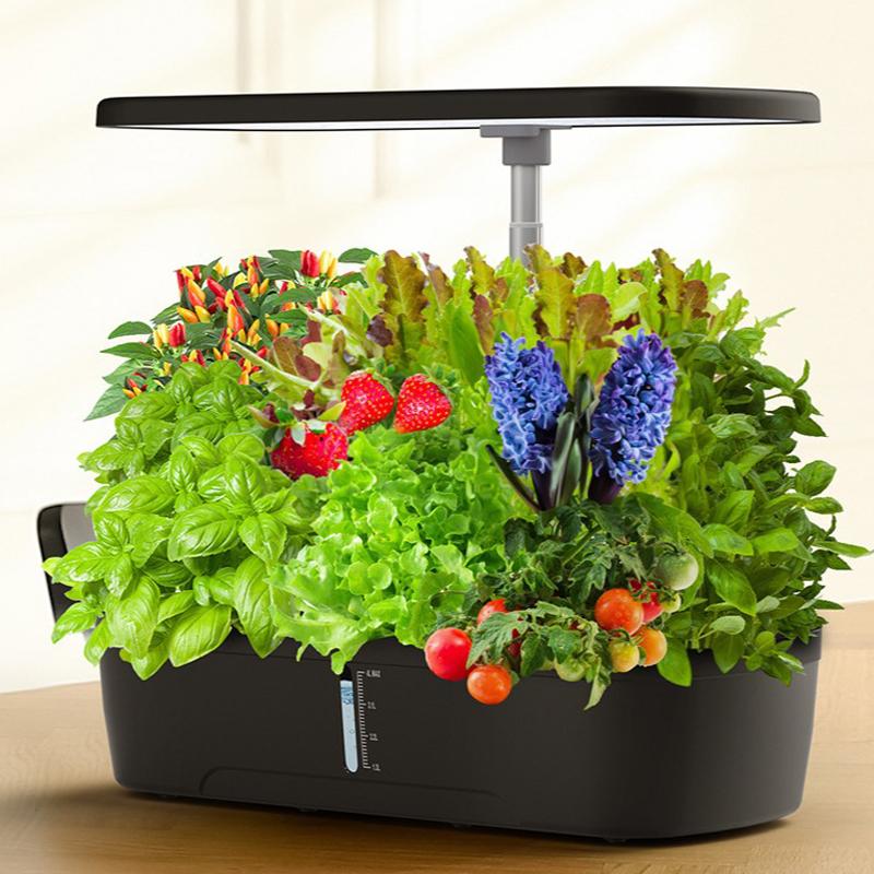 Intelligent Hydroponic Growing System Indoor Planting Machine Garden Plant Vegetable Planter Pot Automatic Timer Led Growth Lamp