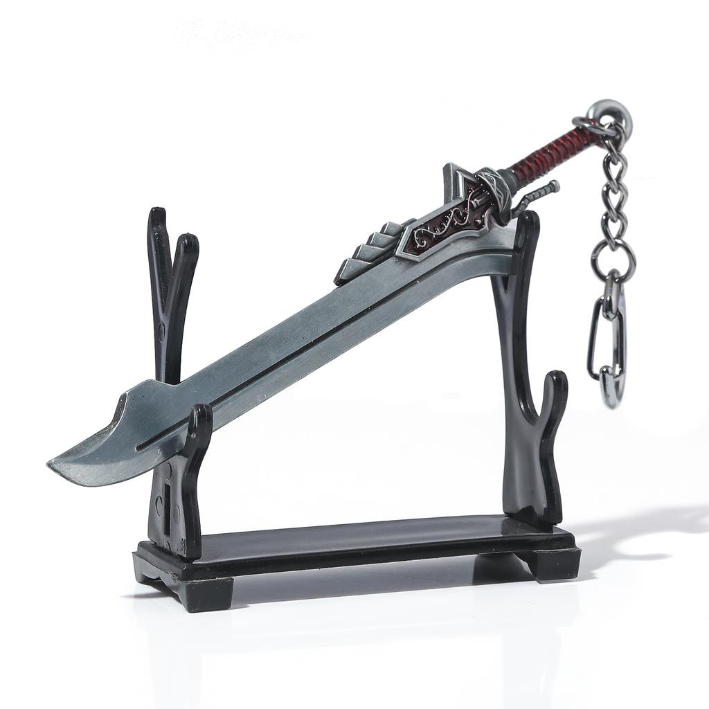Gioco DMC 5 May Cry Portachiavi Spada di Dante Rebellion Awakening Portachiavi Nero Red Queen Portachiavi Auto Zaino Donne Uomini Gioielli Regalo