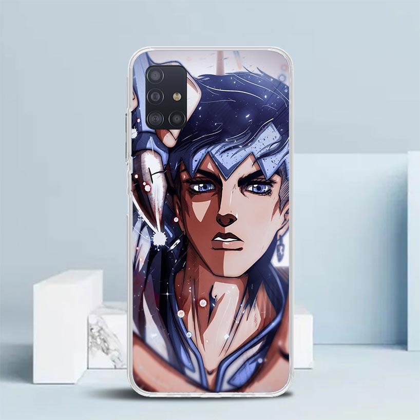 JoJo Adventure Rohan Kishibe Soft Cover for Samsung Galaxy A12 A22 A32 A52 A72 A02S Phone Case Note 20 Ultra 10 S10 Plus A51 A71