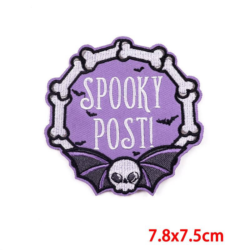 Punk /Horror Movies Embroidered Patches Iron On Patches For Clothing Dinosaur Patch Jackets Jeans Sew Embroidery Stickers Diy 