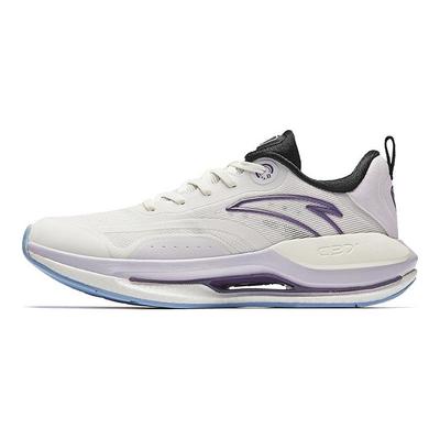Wygodna Amortyzacja Antypoślizgowe Trwałe Niskie Casualowe Buty do Biegania Damskie sneakersy Białe Fioletowe 922435537-2