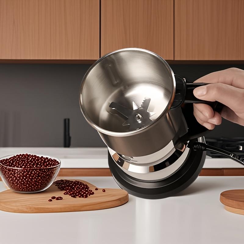 Electric Coffee Grinder with Stainless Steel Blade for Beans/Spices/Nuts, Compact & Quiet Design, Ldeal for Espresso/Drip/Cold Brew