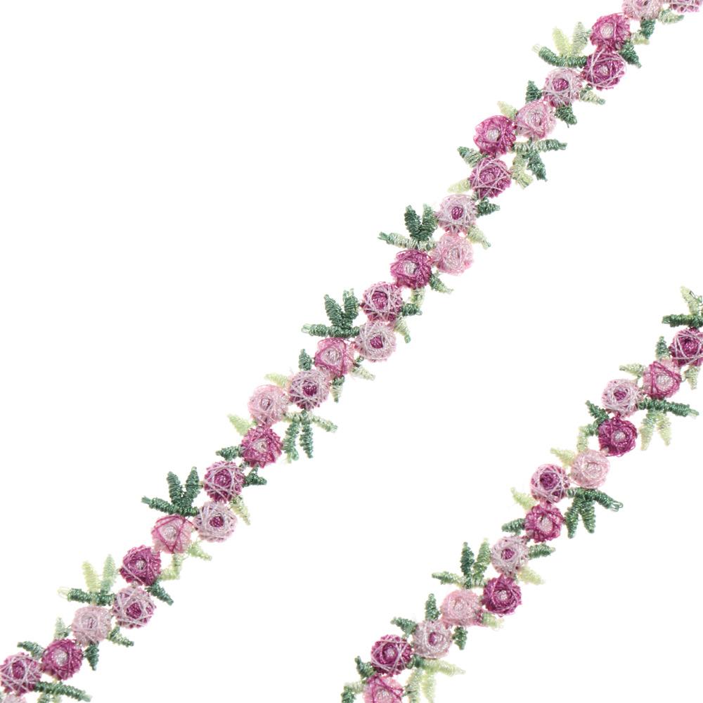 Clothes Accessories Wedding Dress Polyester Embroidered Flower Lace Trim Water Soluble Ribbons Fabric Trim